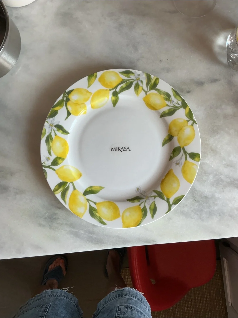 Mikasa Lemon Wreath Ceramic Dinner Plate - Yellow & Green
